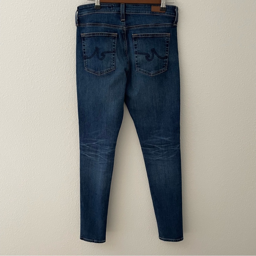AG Adriano Goldschmied The Farrah Skinny High Rise Jeans Size 30R Medium Blue - Picture 2 of 8